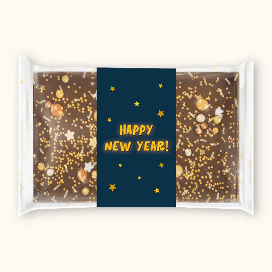 Choco bar goud | Happy new year