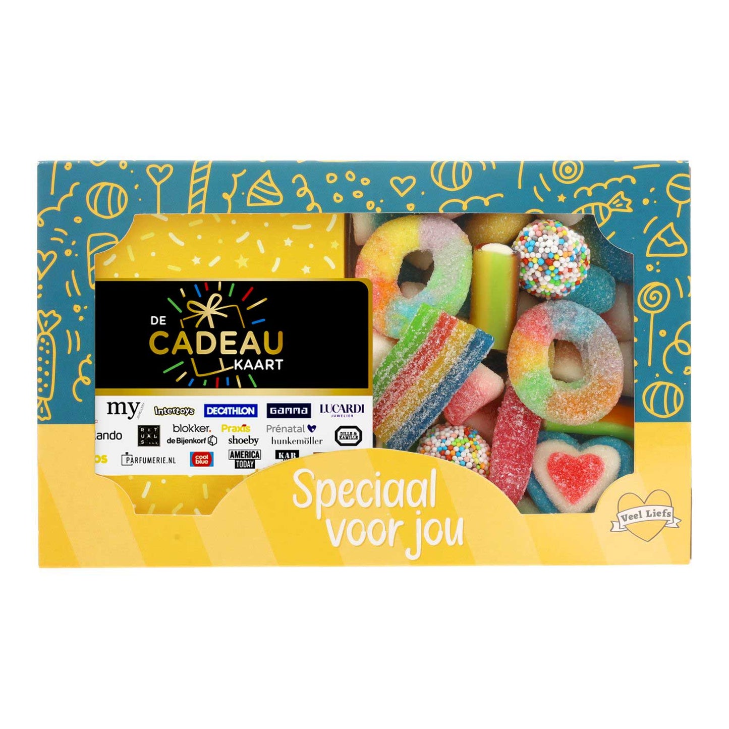 CadeaukaartKado® Cadeaukaart met rainbow mix