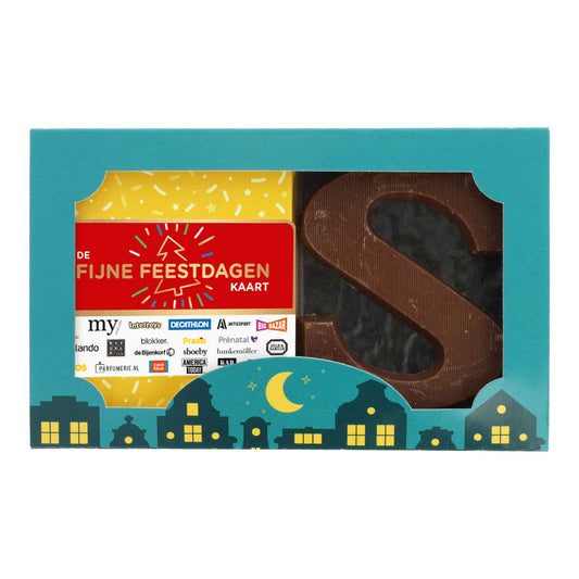 CadeaukaartKado® Cadeaukaart met chocoladeletter