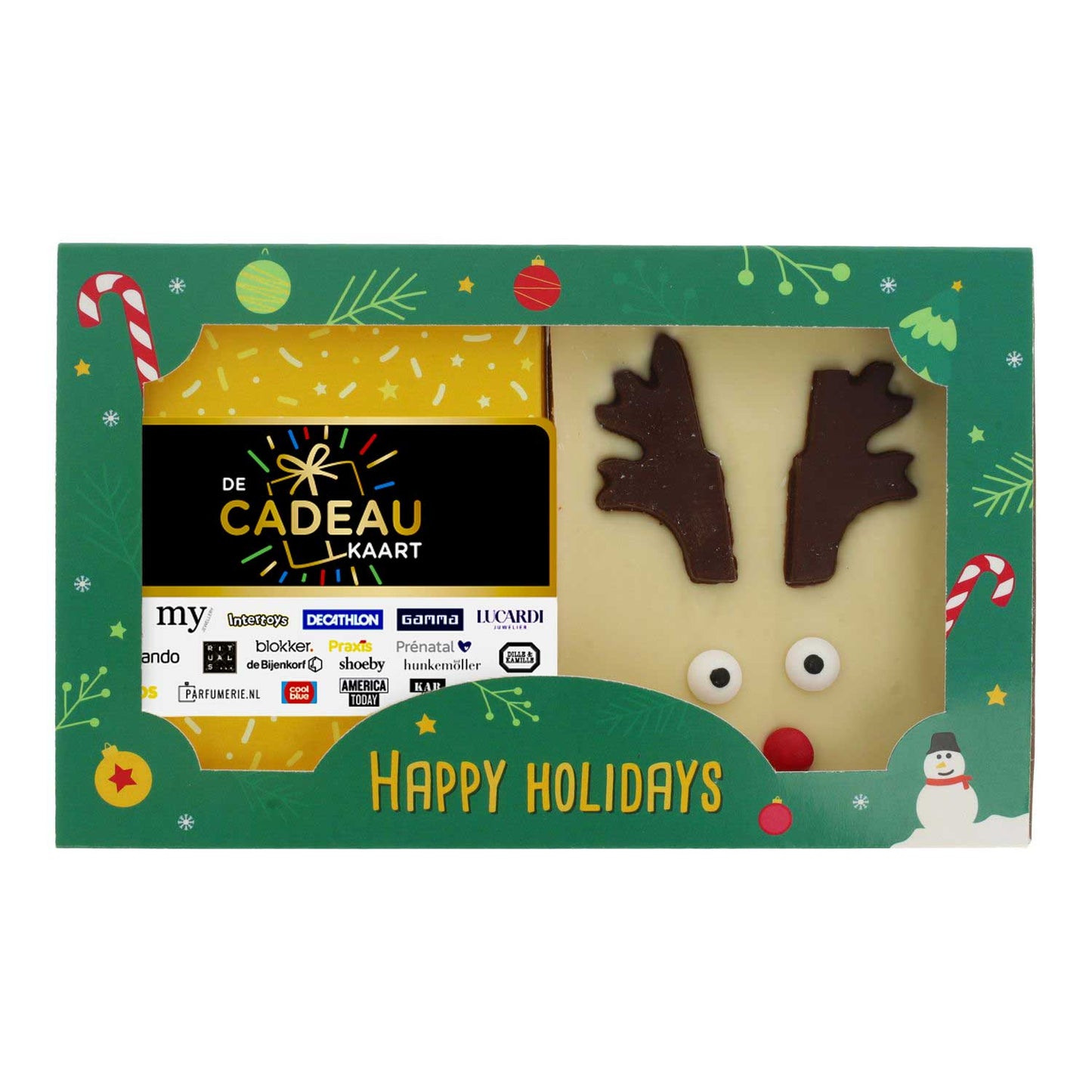 CadeaukaartKado® Cadeaukaart met Rudolf chocobar