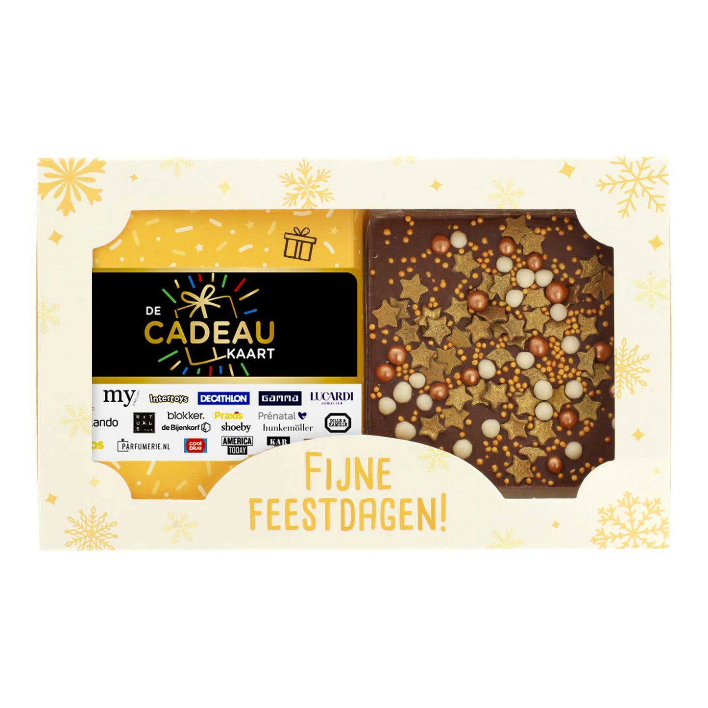 CadeaukaartKado® Cadeaukaart met gouden chocobar