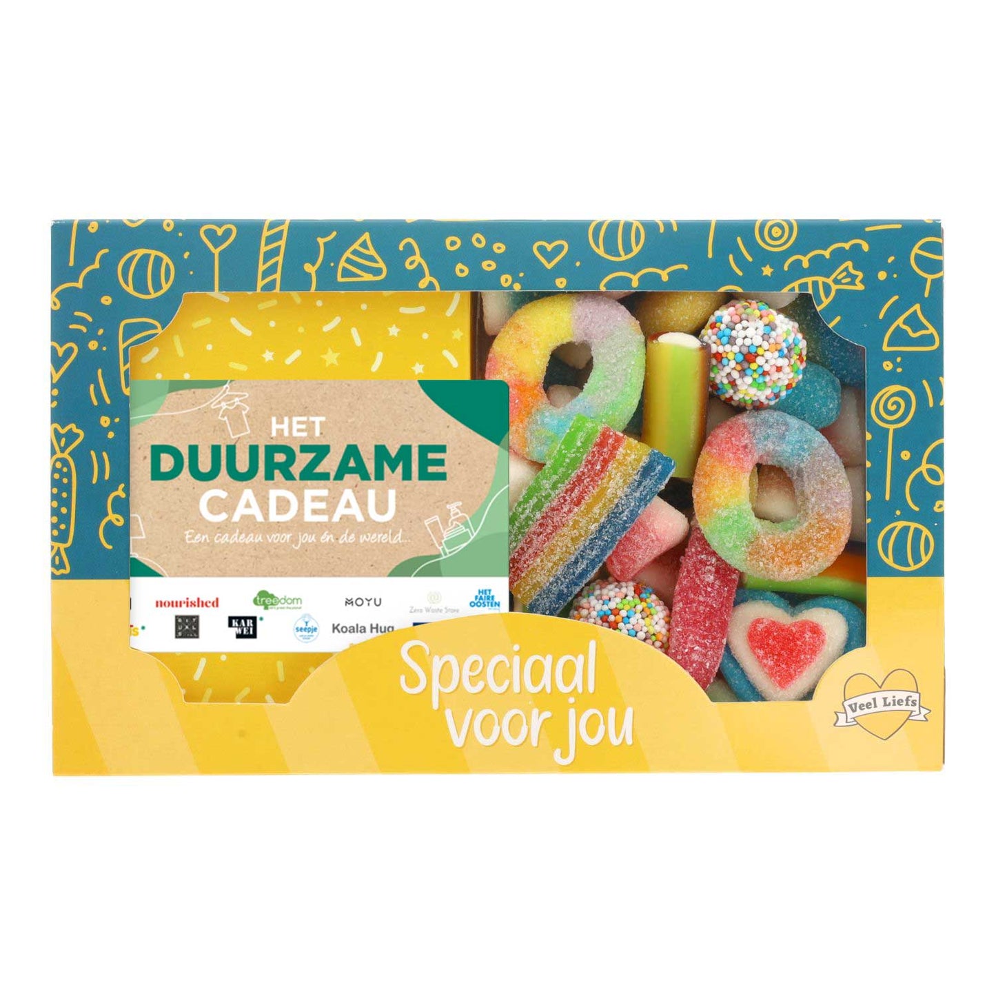 CadeaukaartKado® Cadeaukaart met rainbow mix