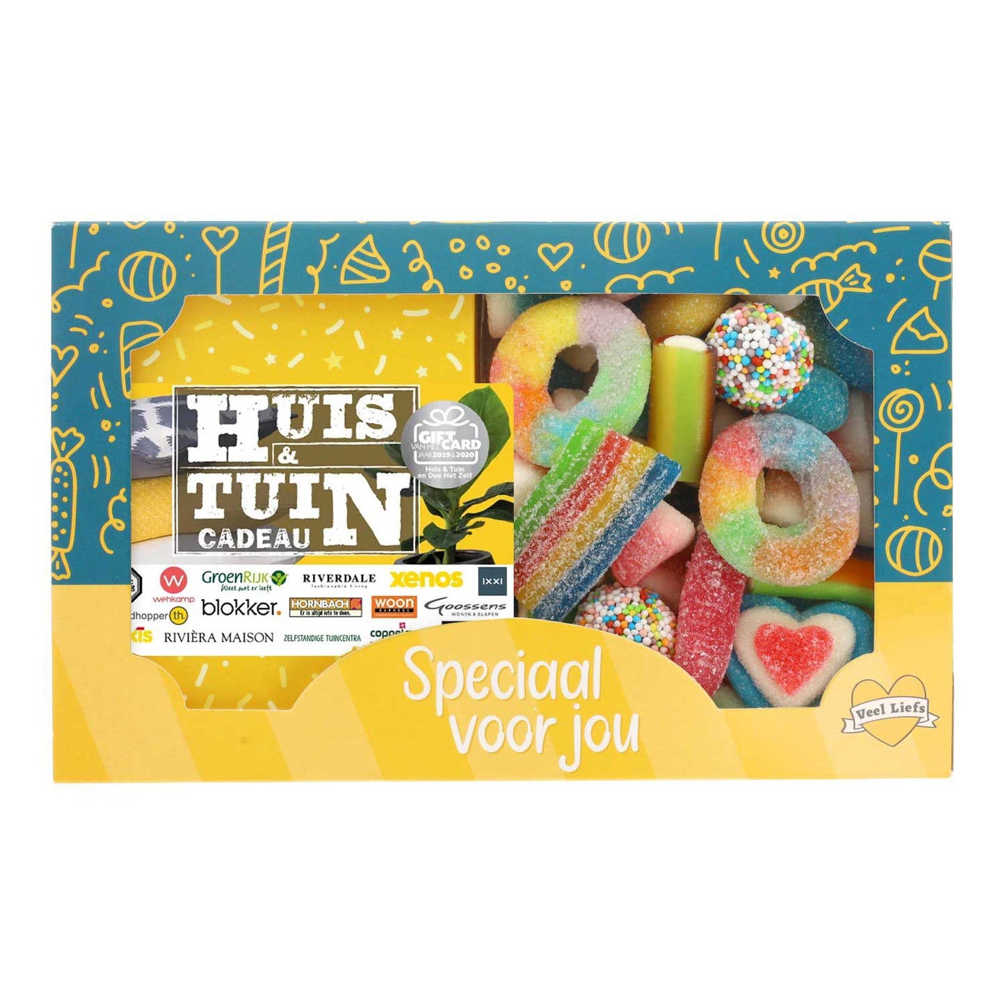 CadeaukaartKado® Cadeaukaart met rainbow mix