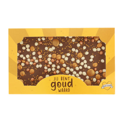 Choco bar goud | Jij bent goud waard