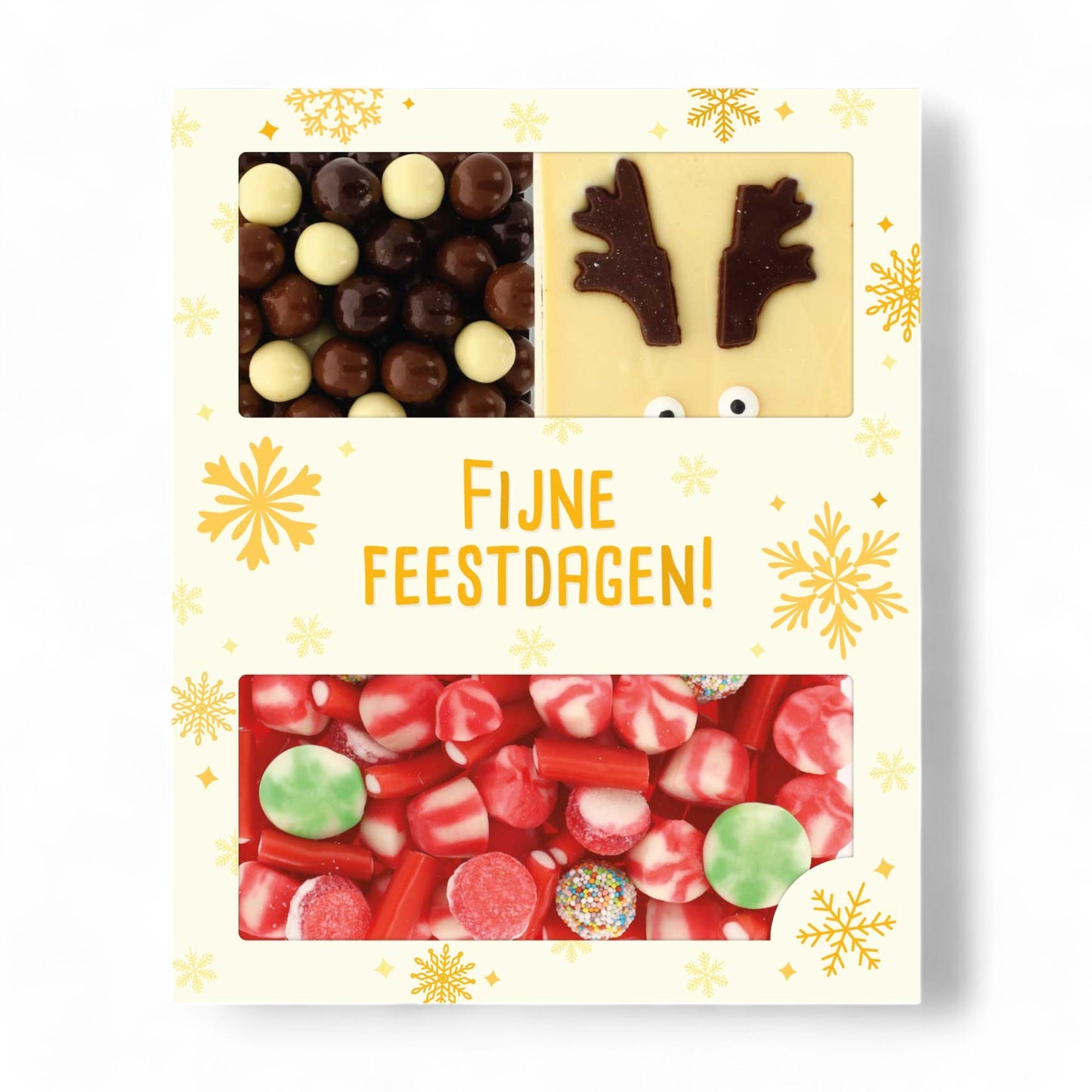 Cadeaupakket XL | Rudolf bar, crunchy's mix en kerstsnoep